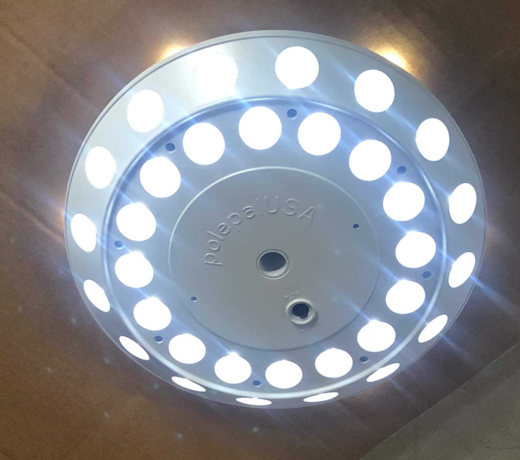 38 LED Up-DISC Solar Flagpole Top Light